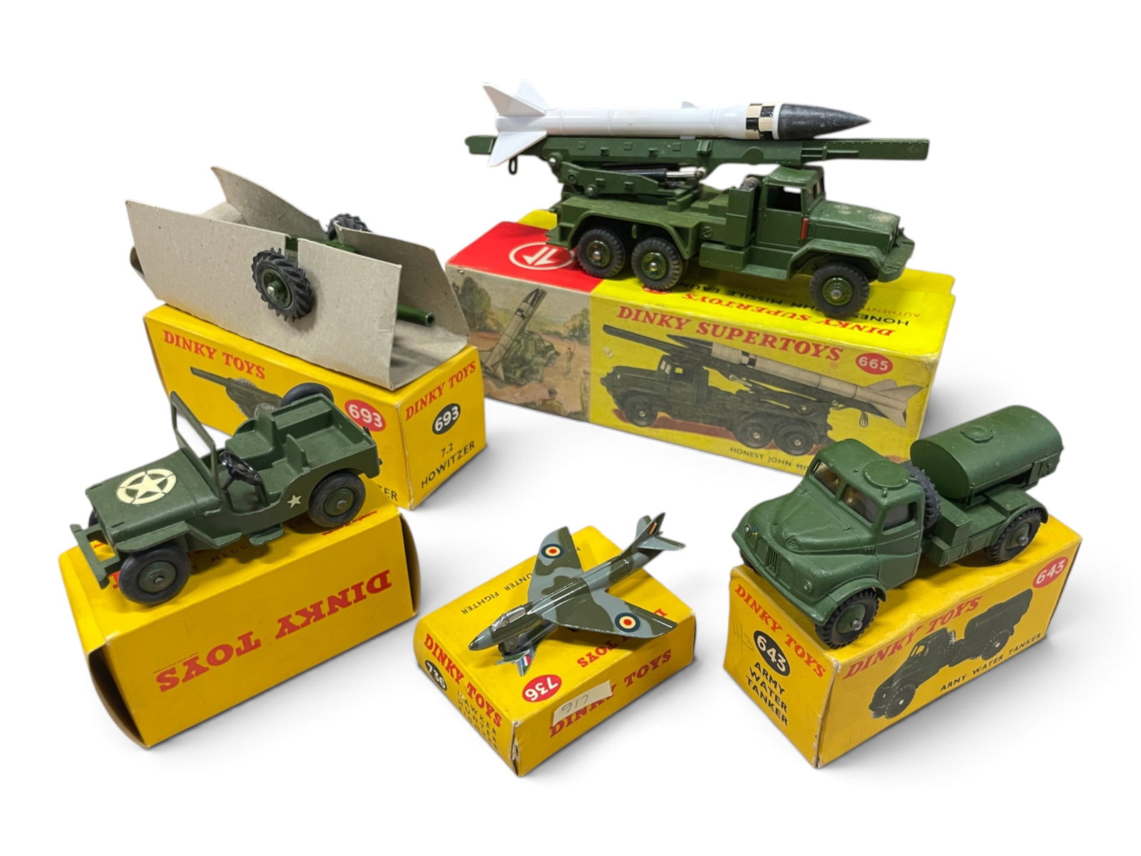 5 Boxed Dinky Military Vehicles (1 of 6)