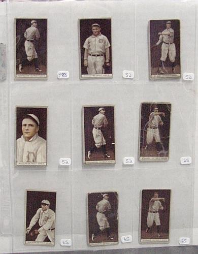 LOT OF 9 T-207 BASEBALL CARDS