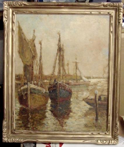 WARD JR. SIGNED OIL PAINTING: LOT CONSISTS OF A WILLIAM WARD JR. SIGNED OIL PAINTING 16" X 20"