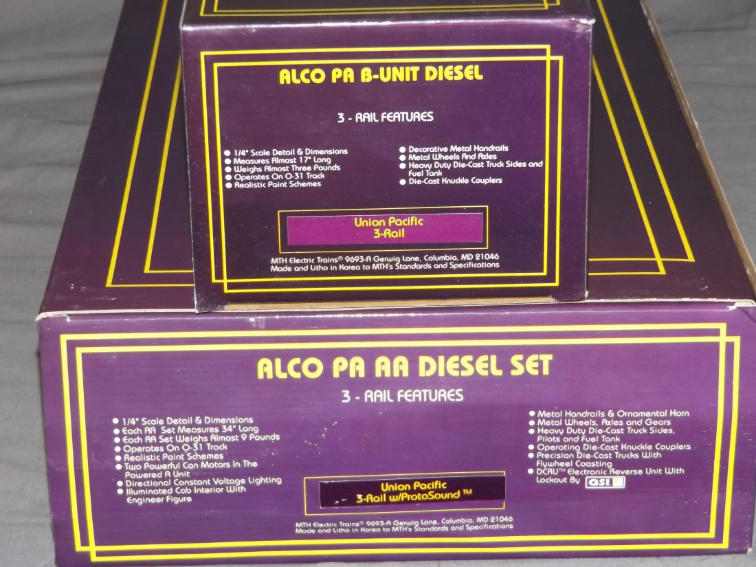 MTH 2021-1 Union Pacific Alco PA ABA Diesel Set (1 of 4)