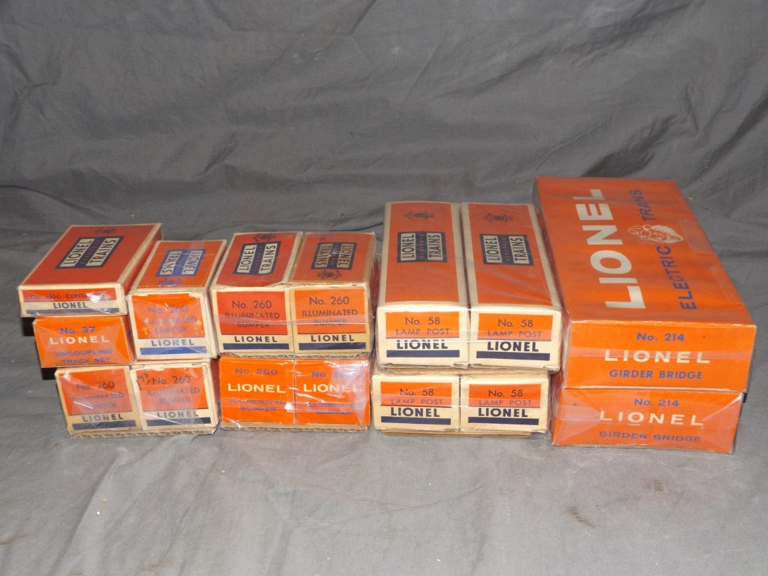 Large Lot of Lionel Train Boxed Items (1 of 3)