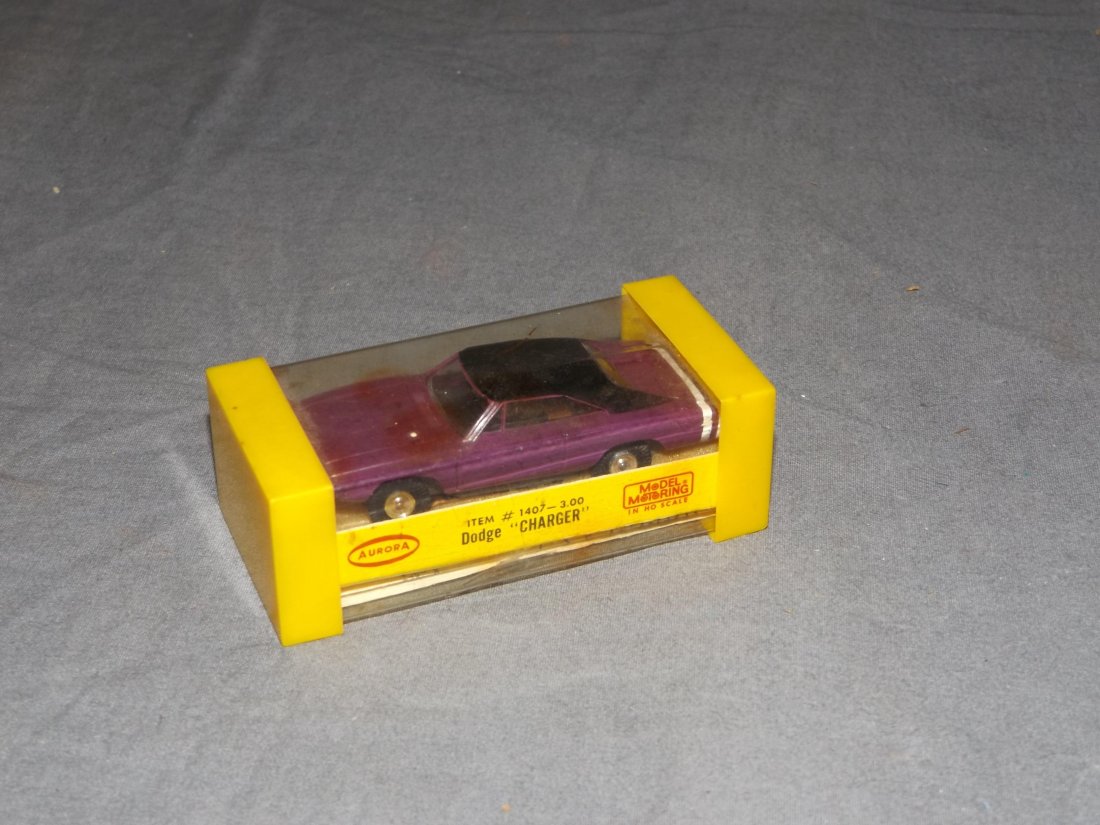 Aurora #1407, Purple Dodge Charger in Original Box (1 of 2)
