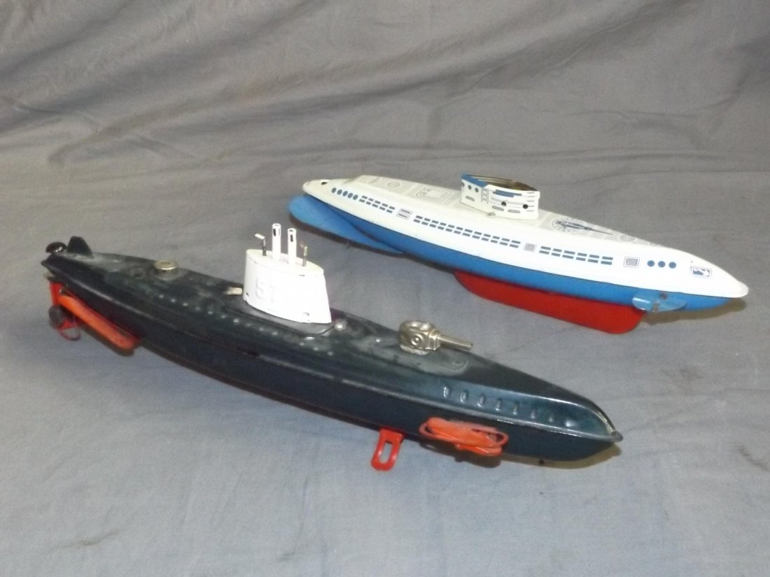 Lot of Two Tin Litho. Submarines (1 of 3)