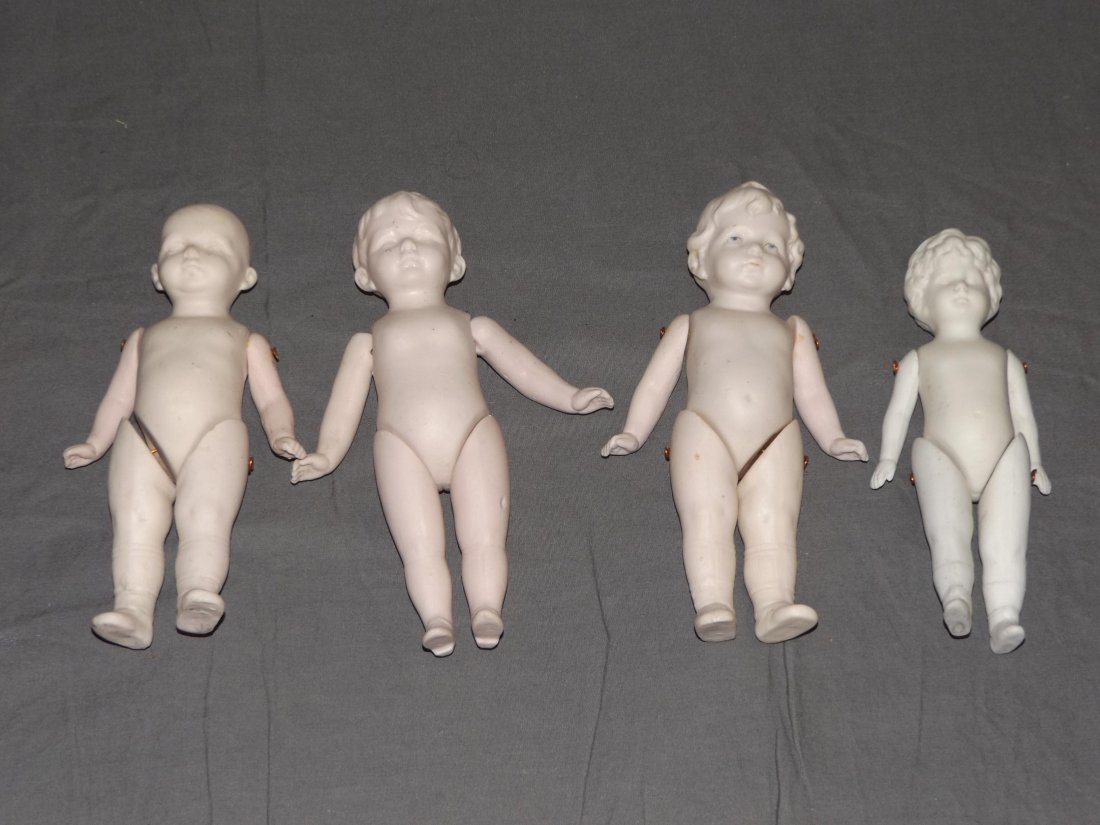 Lot of Bisque Dolls. (1 of 3)