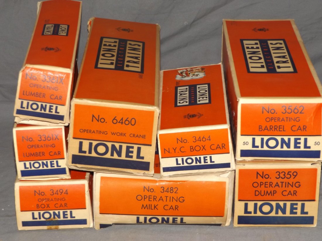 Eight 1960's Lionel Trains Boxed. (1 of 3)