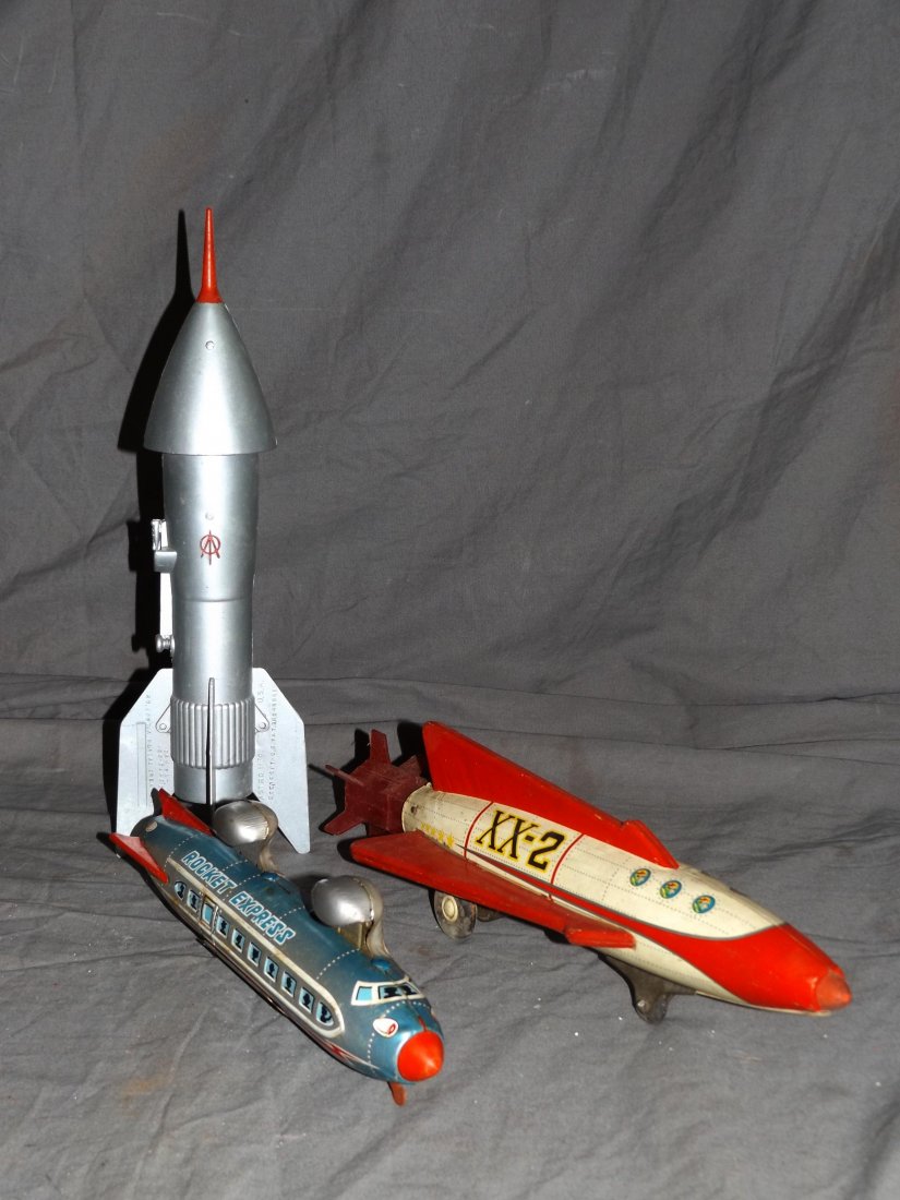 3 Piece Space Rocket Toy Lot (1 of 5)
