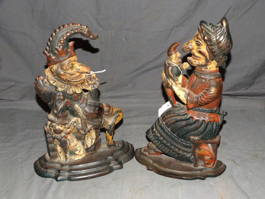 Cast Iron Punch & Judy Doorstops (1 of 4)