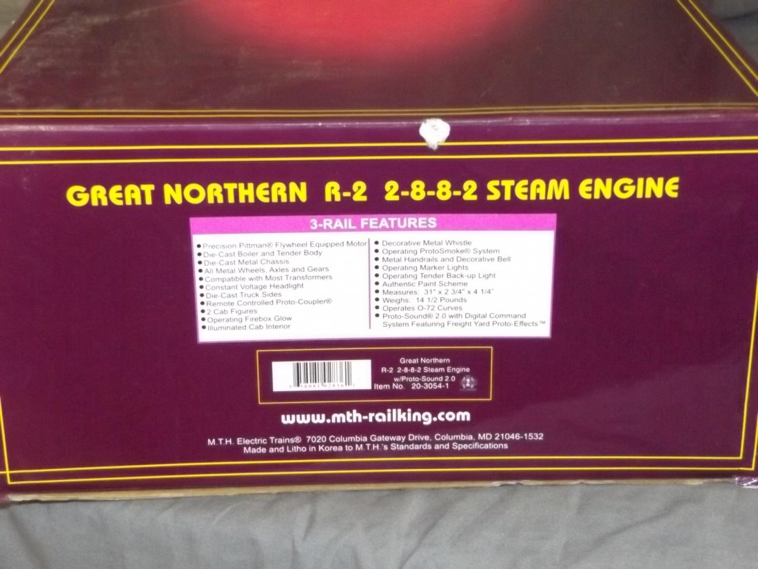 MTH 20-3054-1, Great Northern R-2 2-8-8-2 Steam (1 of 2)