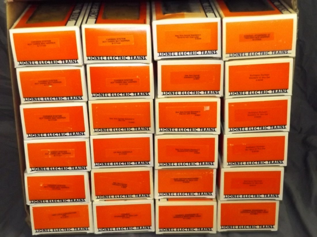 Large Lot of Boxed Lionel Freight Cars (1 of 5)