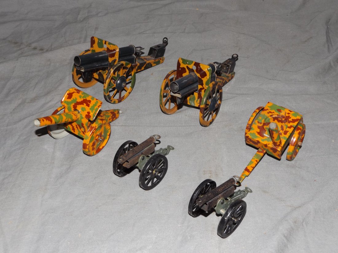 German Tin Cannon Lot. (1 of 2)