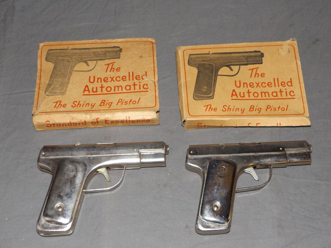 Lot of 2 Boxed Automatic Cap Pistols (1 of 2)