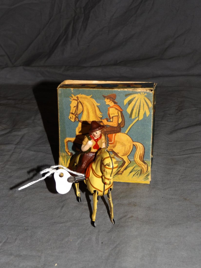 Tin Windup Bucking Horse, Kohler US Zone Germany (1 of 3)