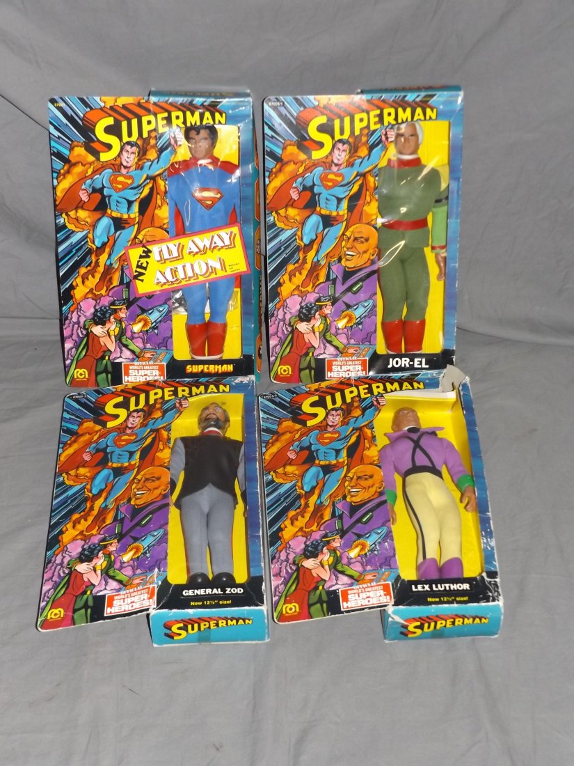 1977 Set of 4 Mego 12" Superman Dolls (1 of 3)