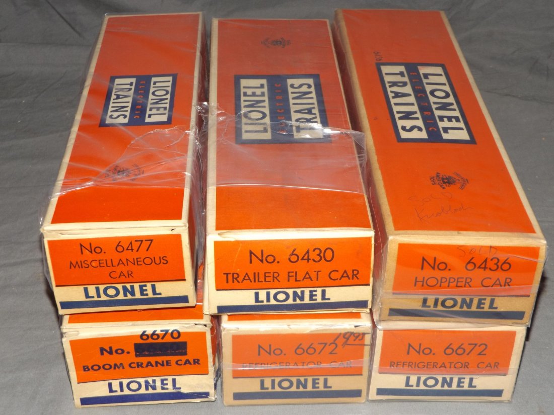 Lot of 6 Boxed Lionel Better Freight Cars (1 of 4)