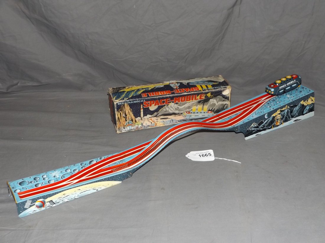 Boxed Marx Mechanical Space Mobile Tin Litho Toy (1 of 6)