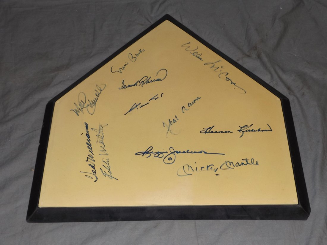 500 Home Run Club Signed Home Plate (1 of 5)