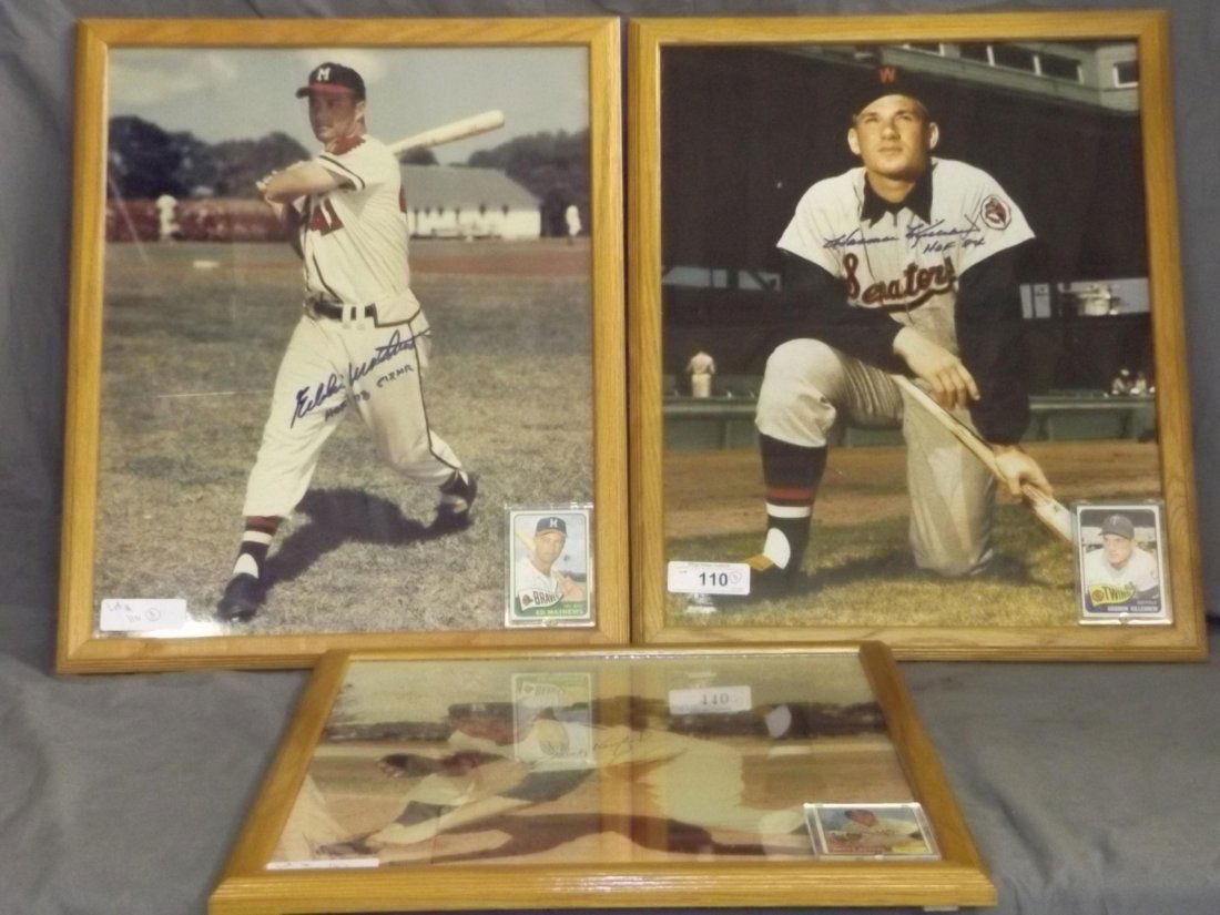 Lot of 3 Signed Baseball Photos (1 of 7)