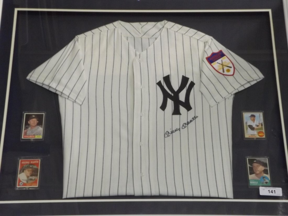 Mickey Mantle Autographed Yankees Jersey (1 of 4)