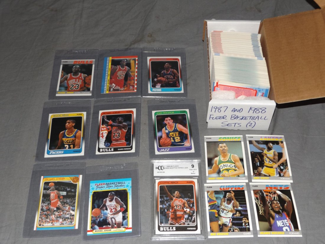 1987 & 1988 Fleer Basketball Complete Sets (1 of 5)