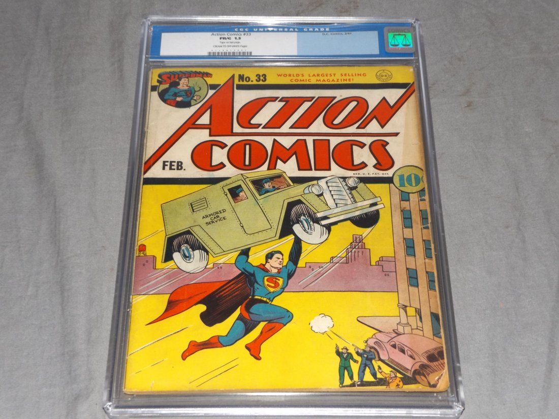 Action Comics #33 CGC Graded. (1 of 3)