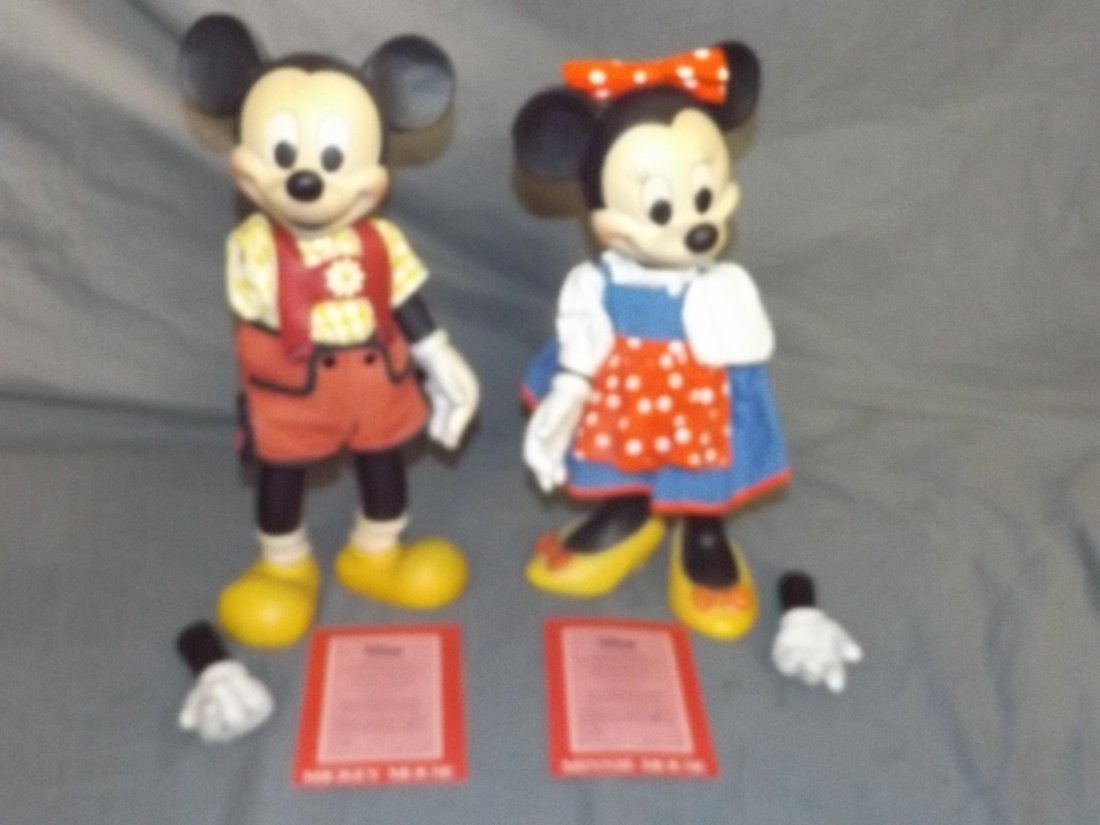 Mickey & Minnie Mouse Wooden Anri Dolls (1 of 5)
