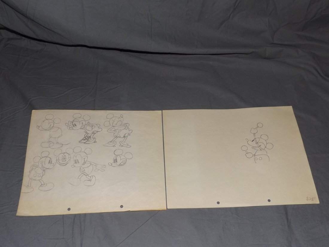 (2) Disney Mickey Mouse Production Drawings (1 of 3)