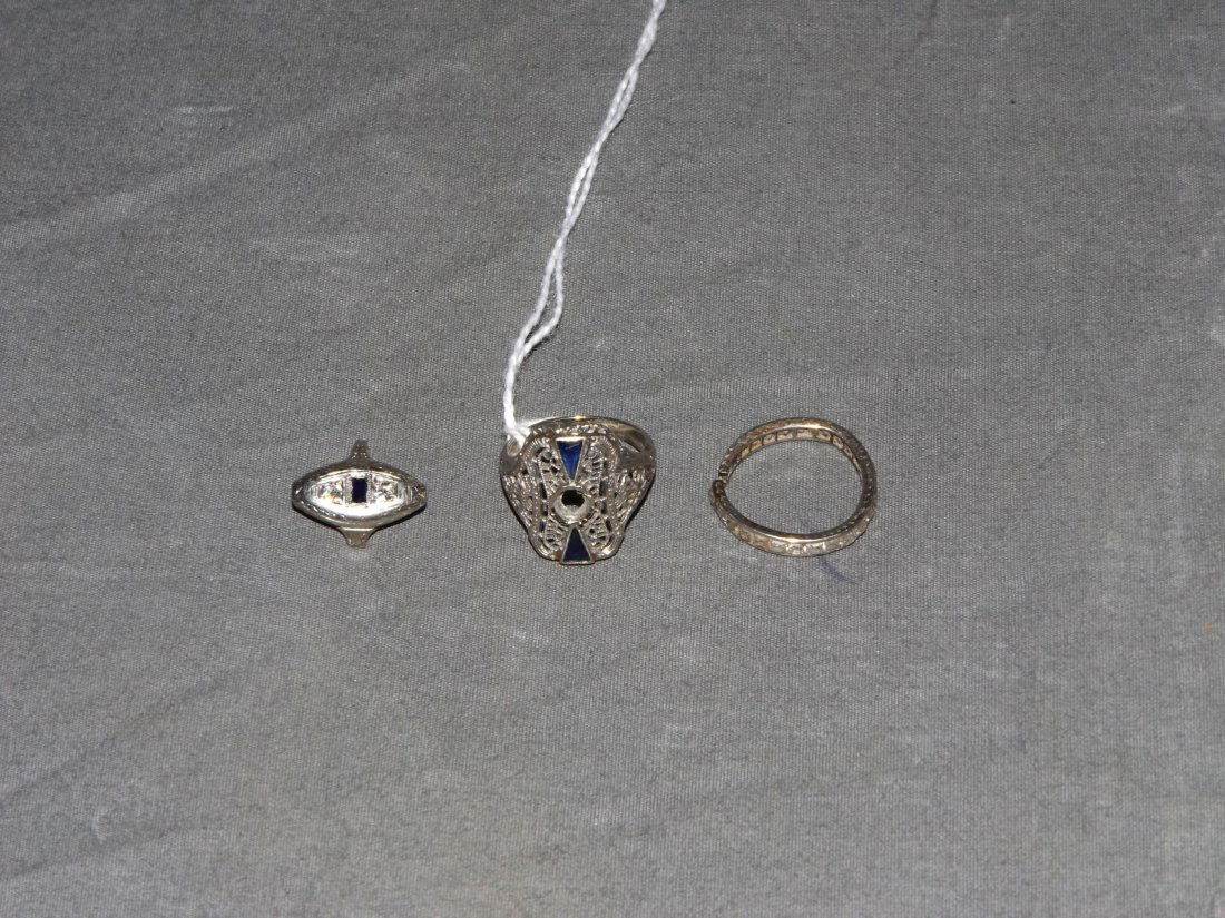 Three Partial Antique Rings. (1 of 2)