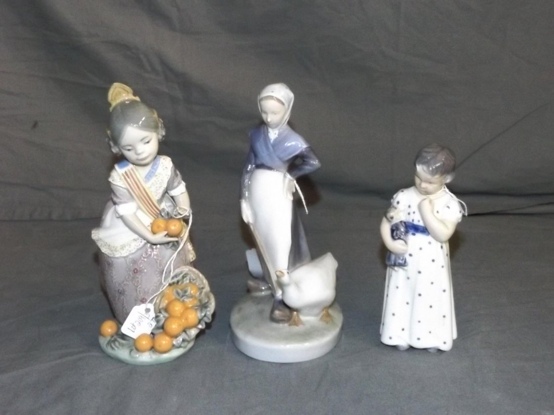 Royal Copenhagen/B & G. Porcelain Figurines. (3). (1 of 3)