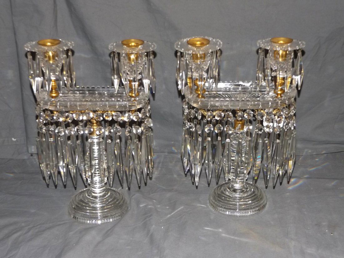 Pair of Crystal Candelabras (1 of 4)