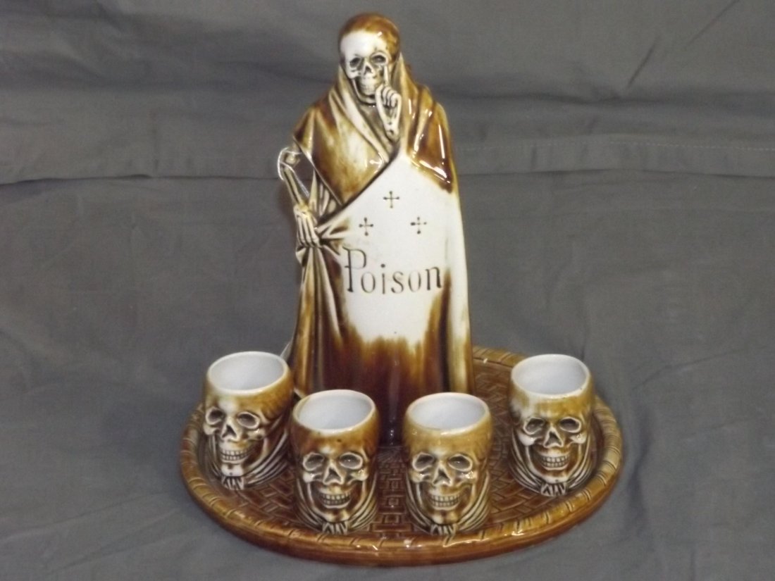 Schafer & Vater Skeleton Decanter Set (1 of 5)