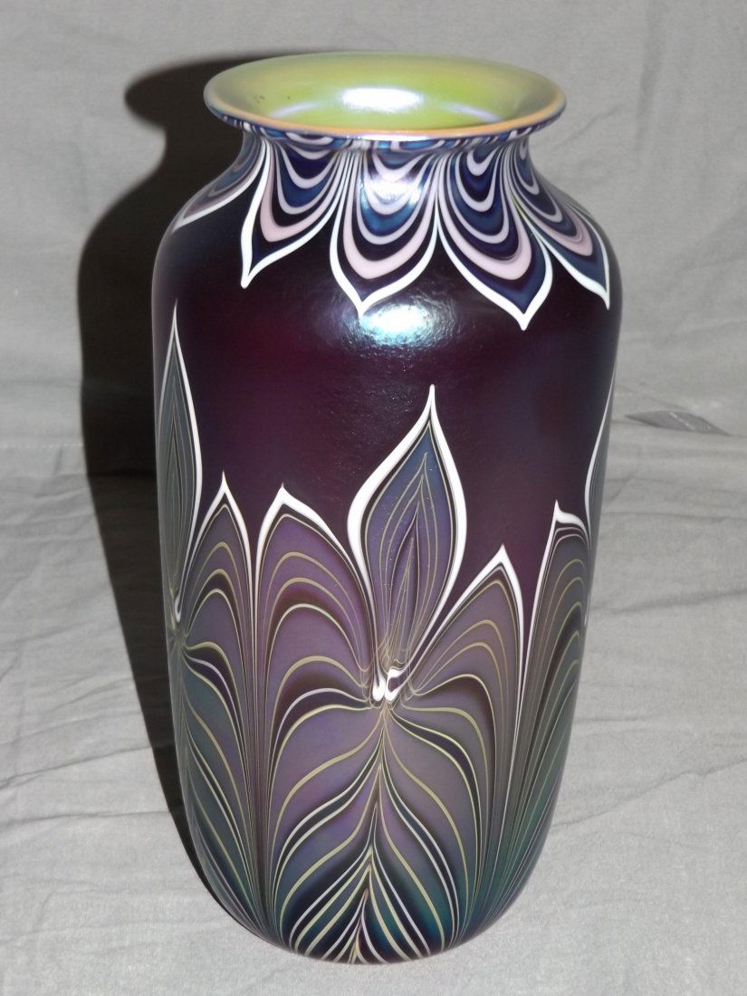 Orient and Flume Art Glass Vase (1 of 3)