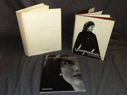 1996 Jacqueline Kennedy Auction Catalog, Sotheby's: Original 1996 Sotheby's Auction Catalog with Prices Realized. Hardcover catalog, along with photography book by Ron Galella.