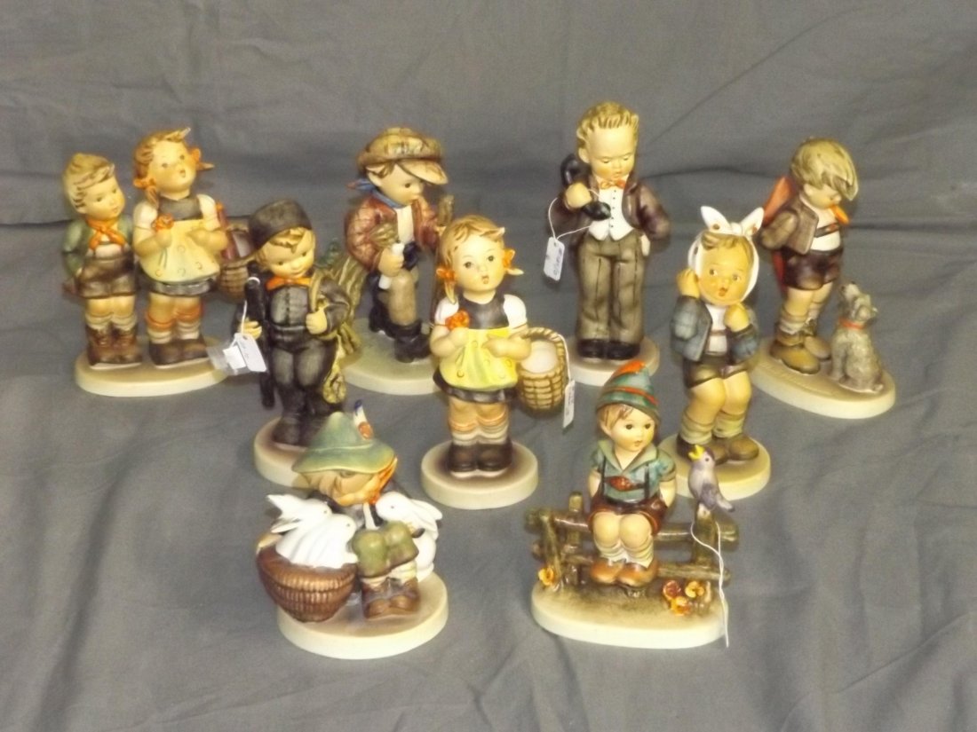 Hummel Figurines. Lot of  9. (1 of 4)