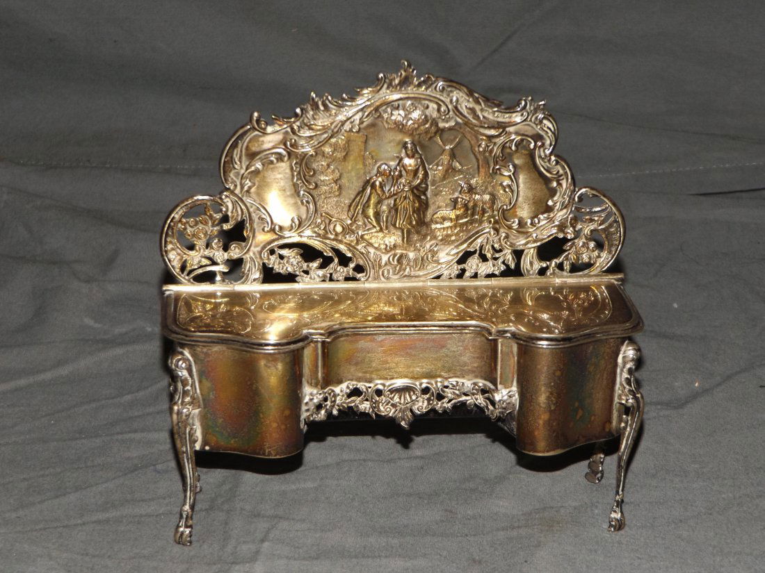 Edwardian Silver Jewel Casket. London. 1902. (1 of 4)