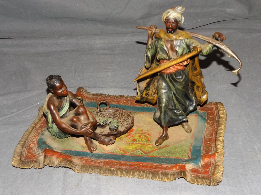 Cold Painted Bronze. Arabic Subject Matter. (1 of 4)