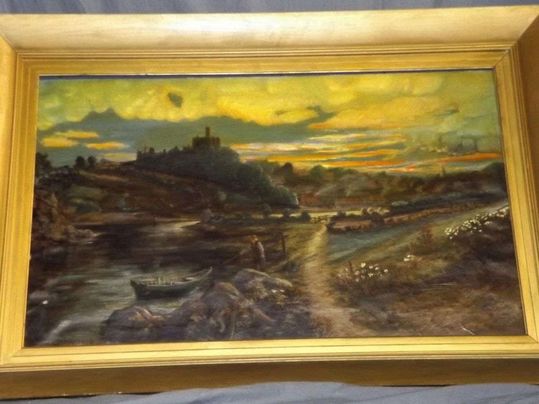 W.B. Mitchell, Large Oil on Canvas, Landscape (1 of 4)