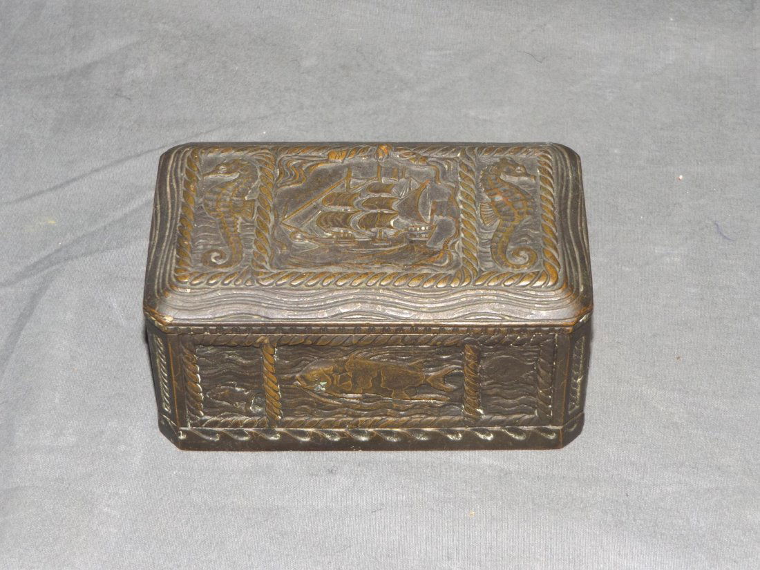 Tiffany Studios Nautical Desk Box. (1 of 4)
