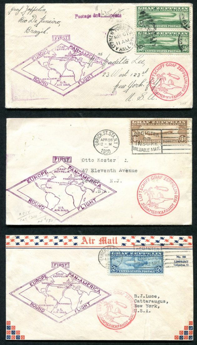 U.S. C13-15 Set of Flight Covers. (1 of 4)