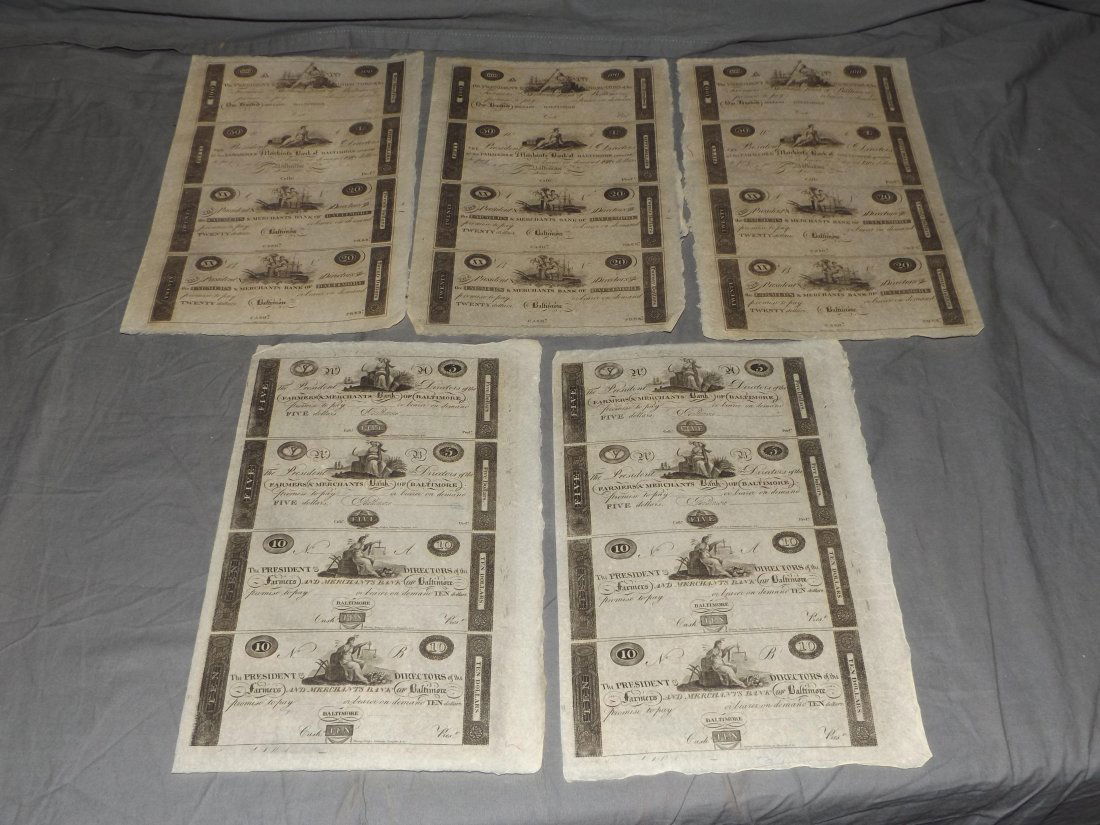 Printers Waste Currency Lot. (1 of 3)