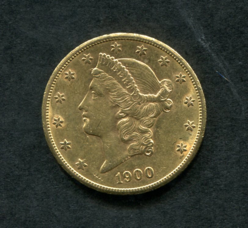 Twenty Dollar Liberty Head Gold Piece.: 1900-S. This lot is being offered on behalf of the New York County Public Administrators Office from the Estate of Ronny Raphael (120417)