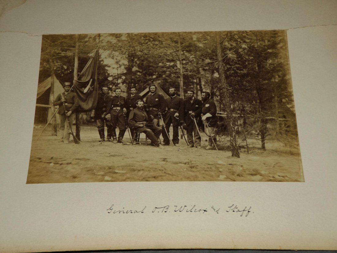 Civil War Photo. General Wilcox and Staff (1 of 2)