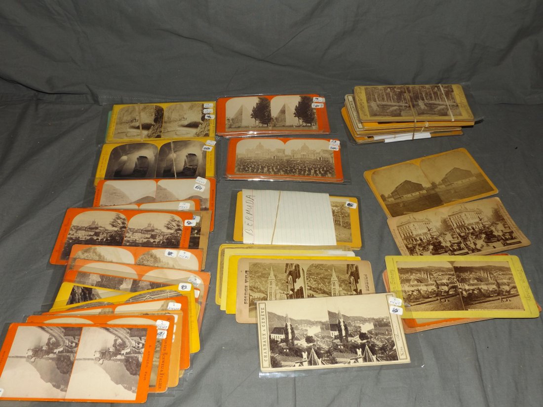 Stereo View Card Lot. (1 of 3)