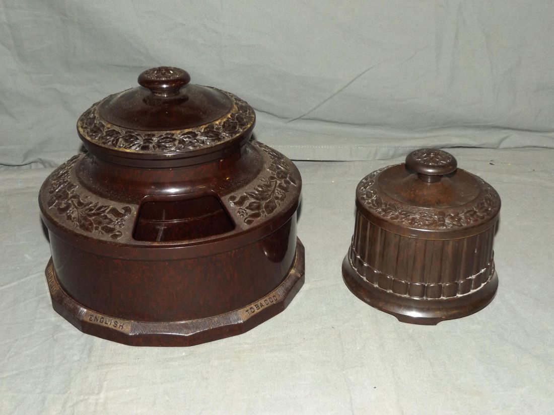 Two Piece Colt Manufacturing Humidor Lot.: Includes Large Revolving Humidor and smaller stationary type. This Lot is Being offered on behalf of the Nassau County Public Administrators Office from the Estate of Robert Lee.