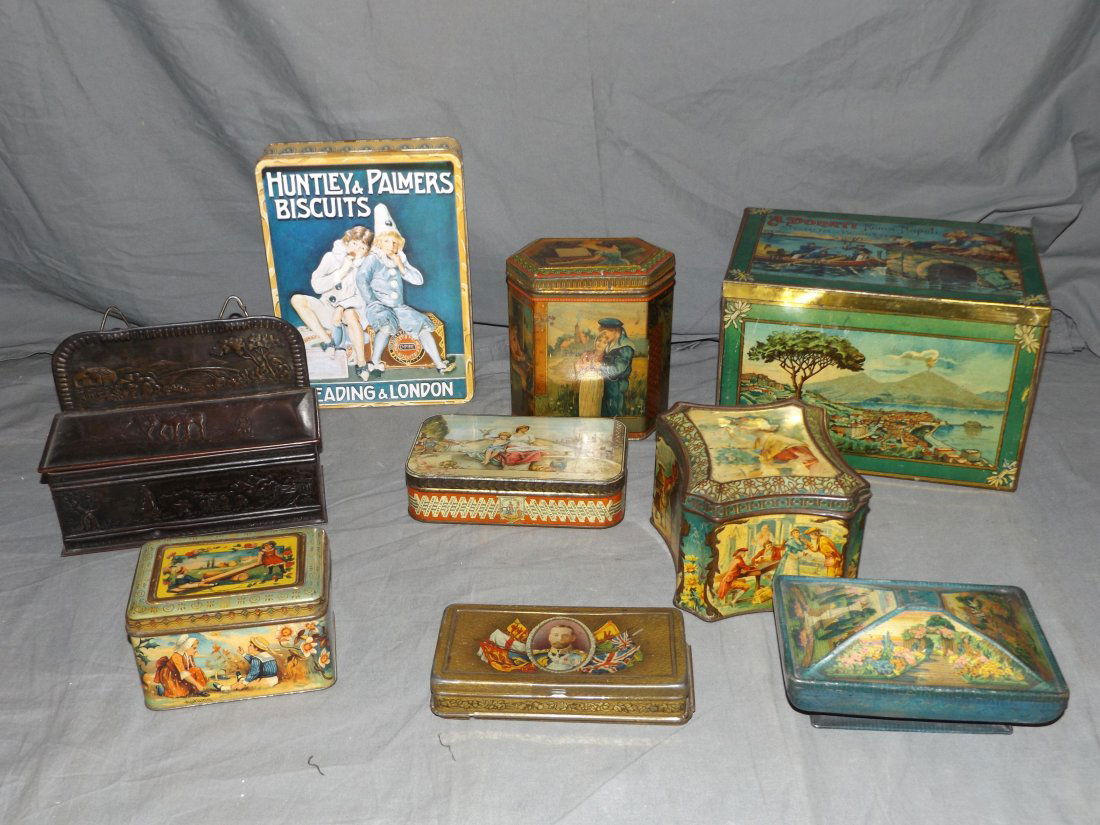 British Bisquit Tin Lot. (1 of 10)