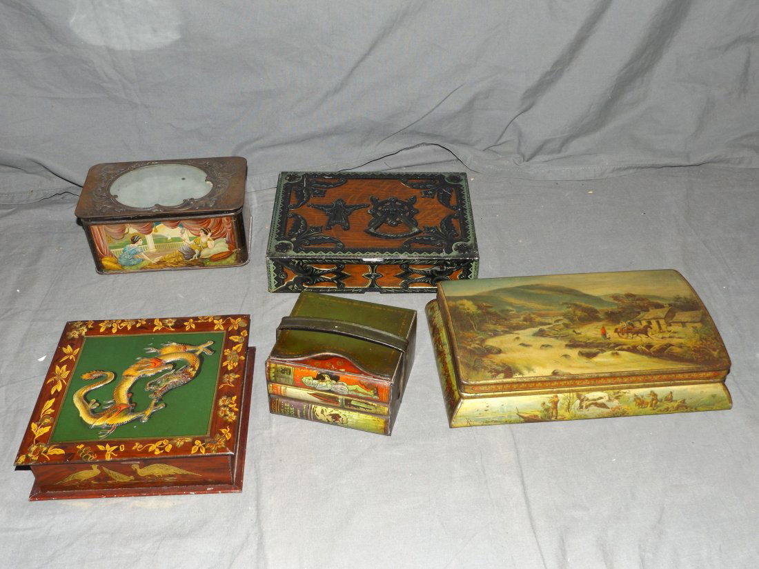 Huntley Palmer Bisquit Tin Lot. (1 of 6)