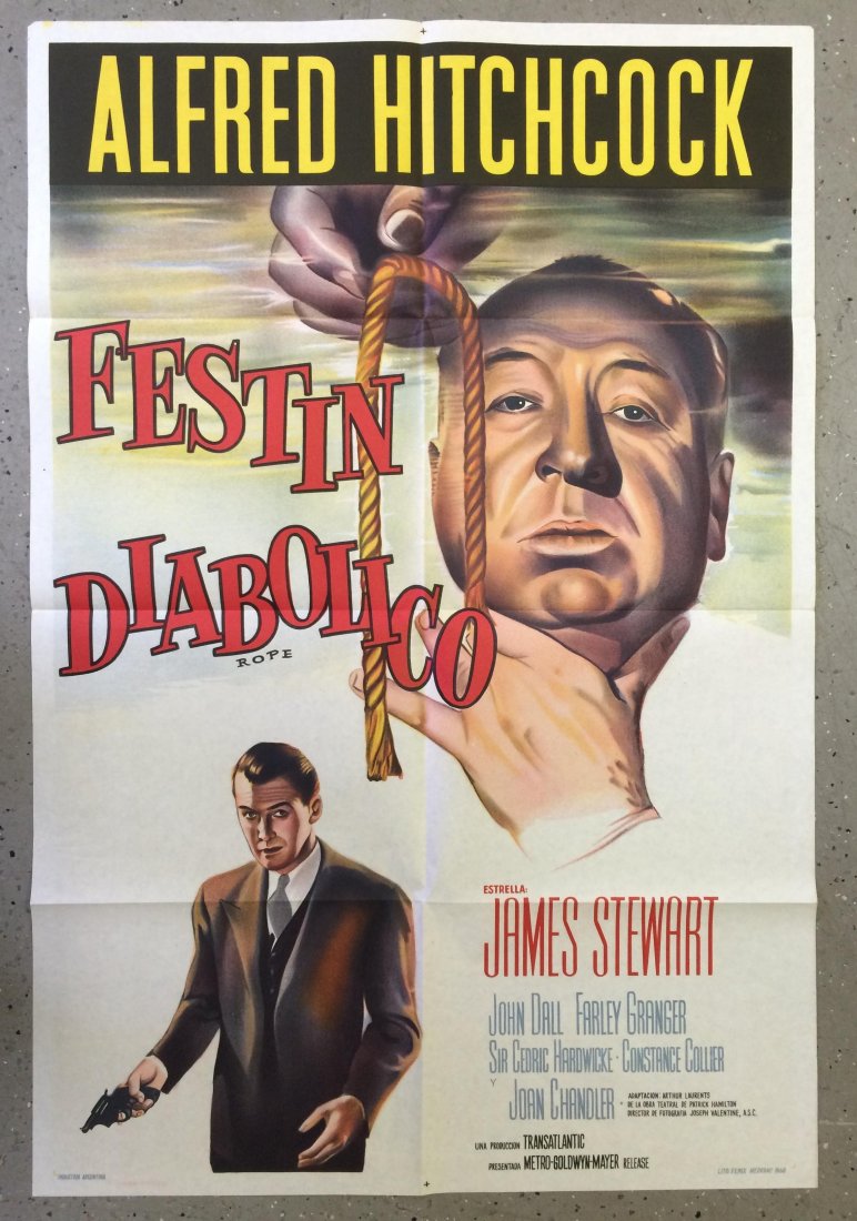 R-1950's, Rope Argentinean Poster, Hitchcock (1 of 7)