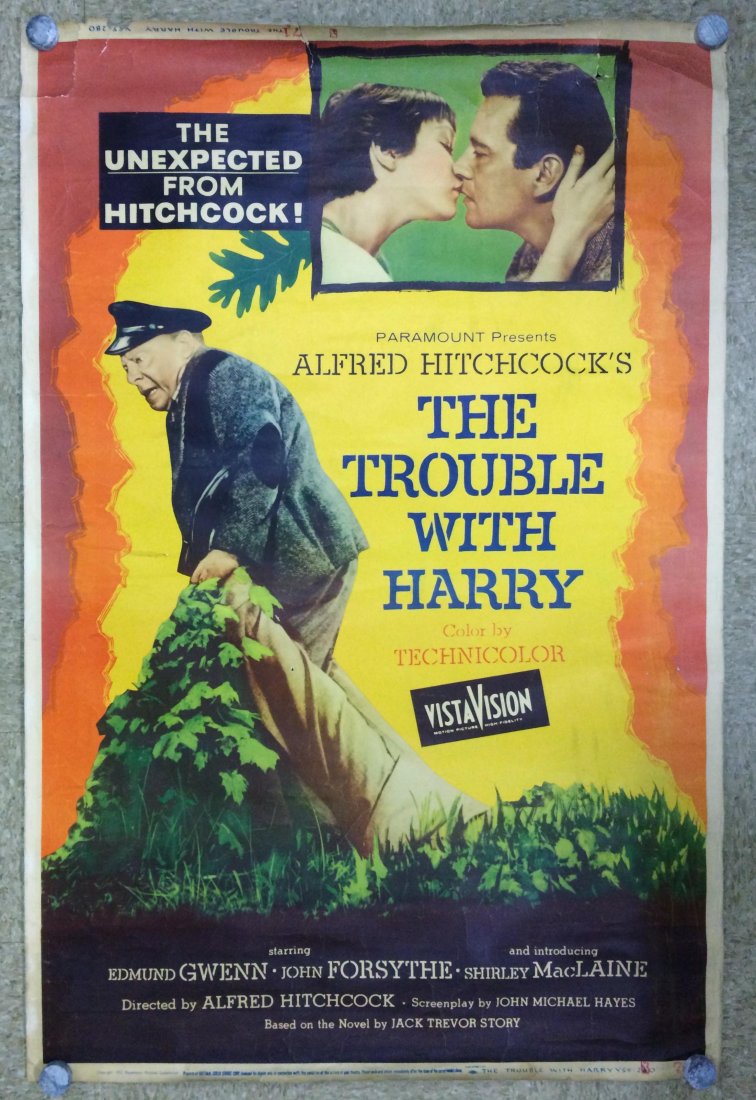 1955 The Trouble with Harry Poster, Hitchcock (1 of 9)