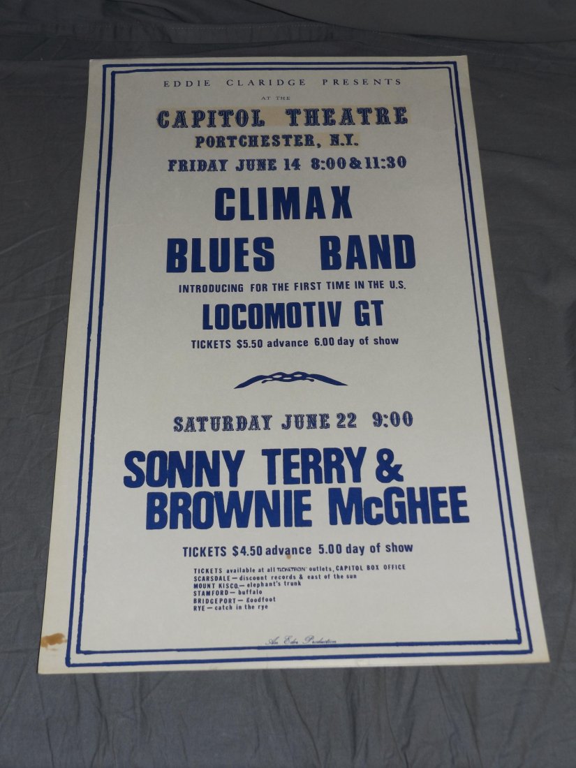 Climax Blues Band Capitol Theatre Concert Poster (1 of 1)