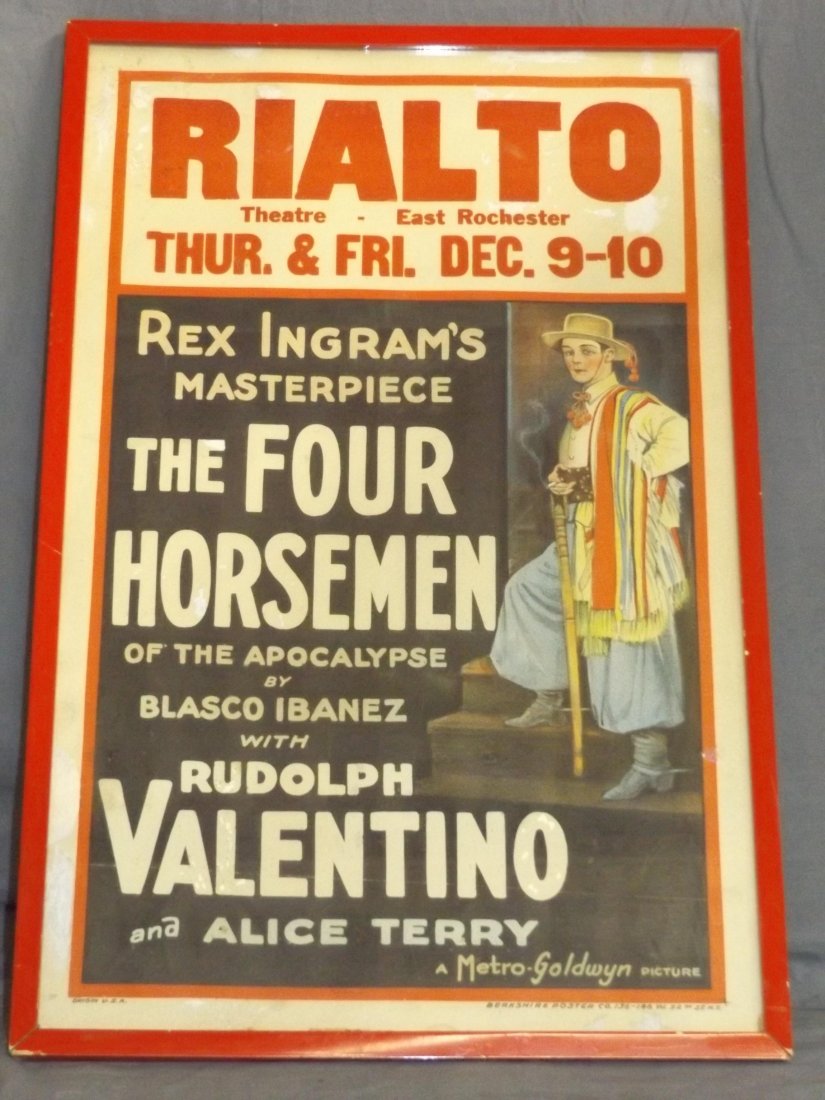 Rudolph Valentino, The Four Horsemen Window Card (1 of 5)