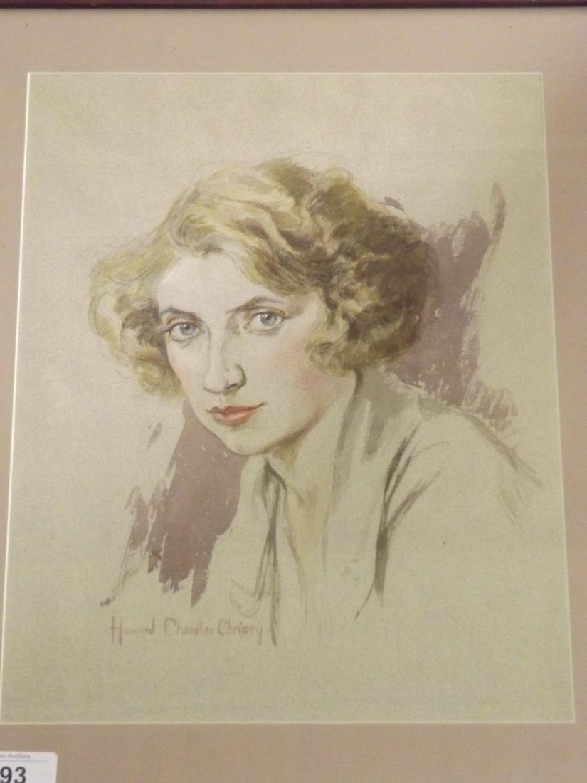 Billie Burke Watercolor by Howard Chandler Christy (1 of 4)